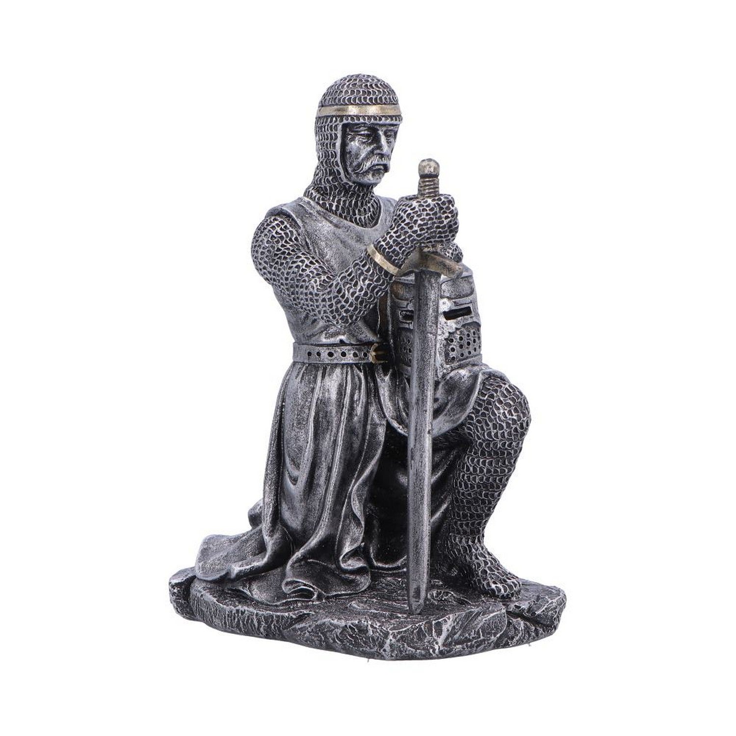 Medieval Soldier Pledge Figurine 15.1cm U7619B26