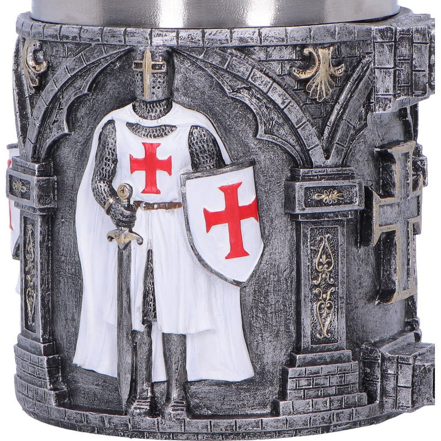 Medieval White Knight Tankard (Small) 11.9cm U7620B26