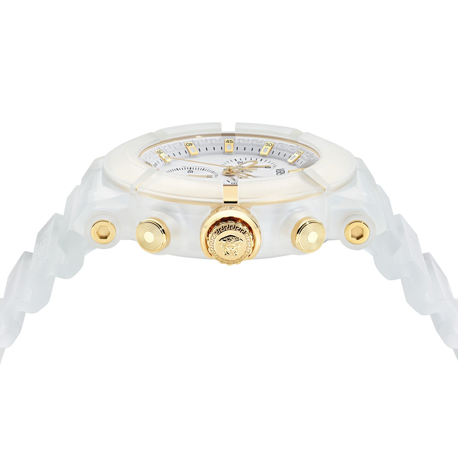 Versace Women’s Luminous 40 mm Mother-of-Pearl Dial Watch VE0L00525