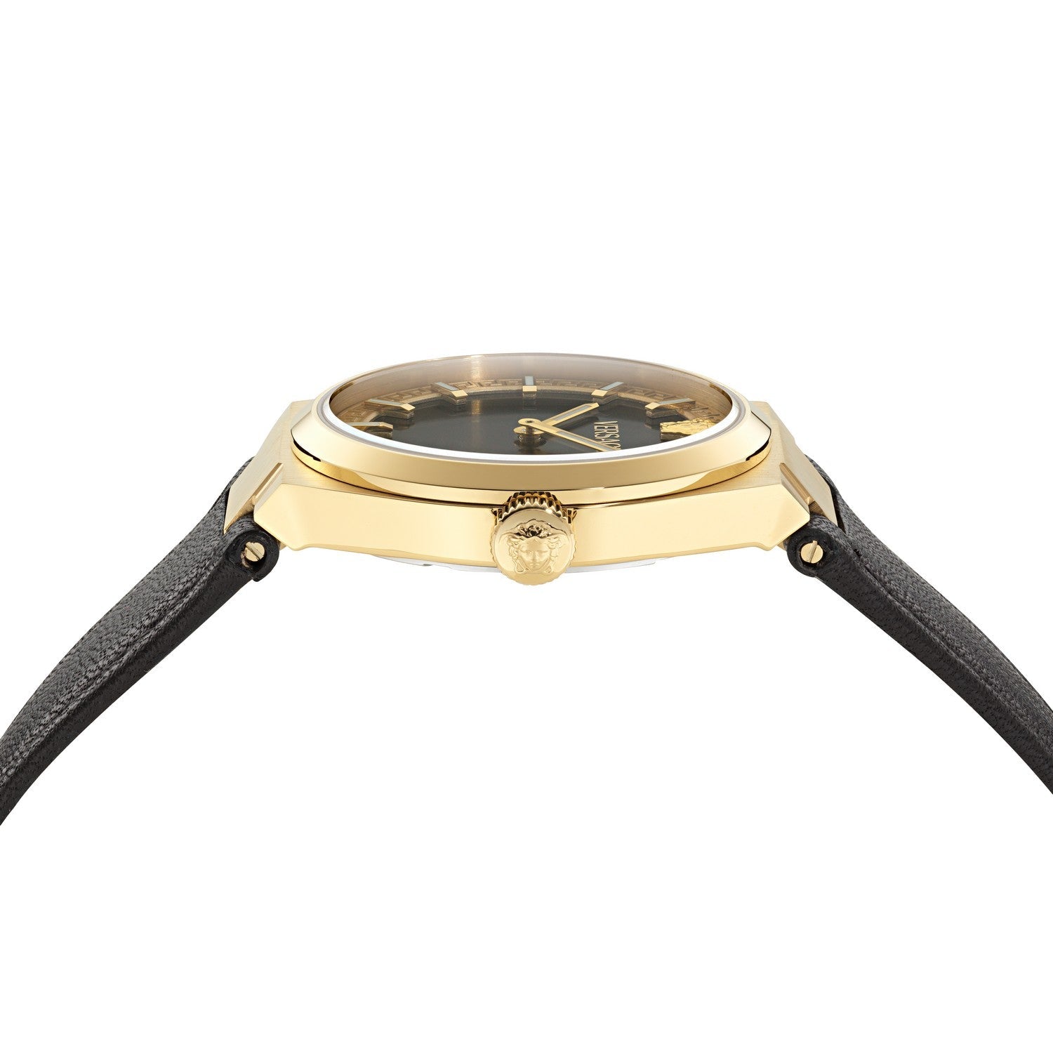 Versace Women’s V-Auria 35 mm Black Dial Strap Watch VE5E00126