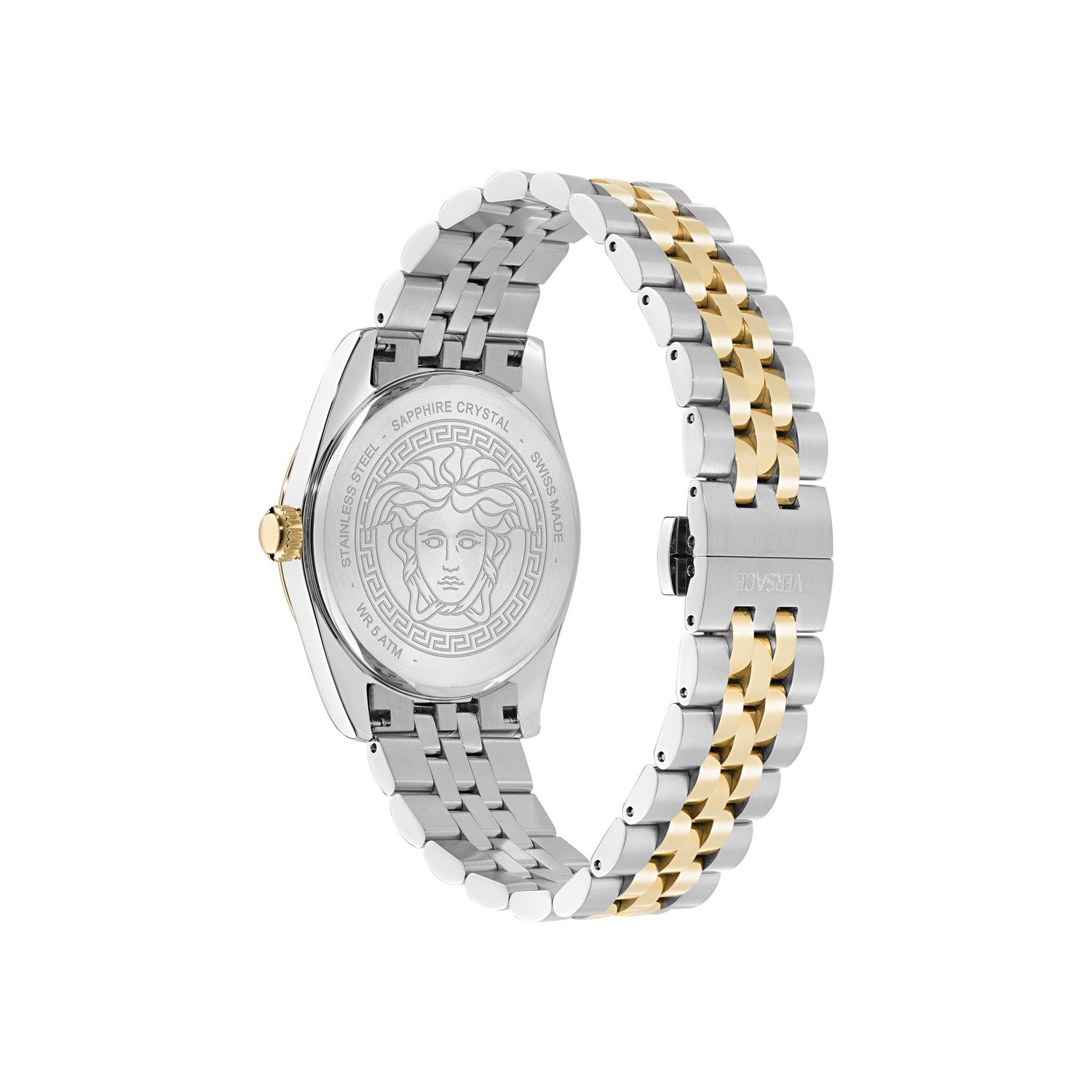 Versace Men’s Millenyium 40 mm White Silver Dial Bracelet Watch VE5M00326