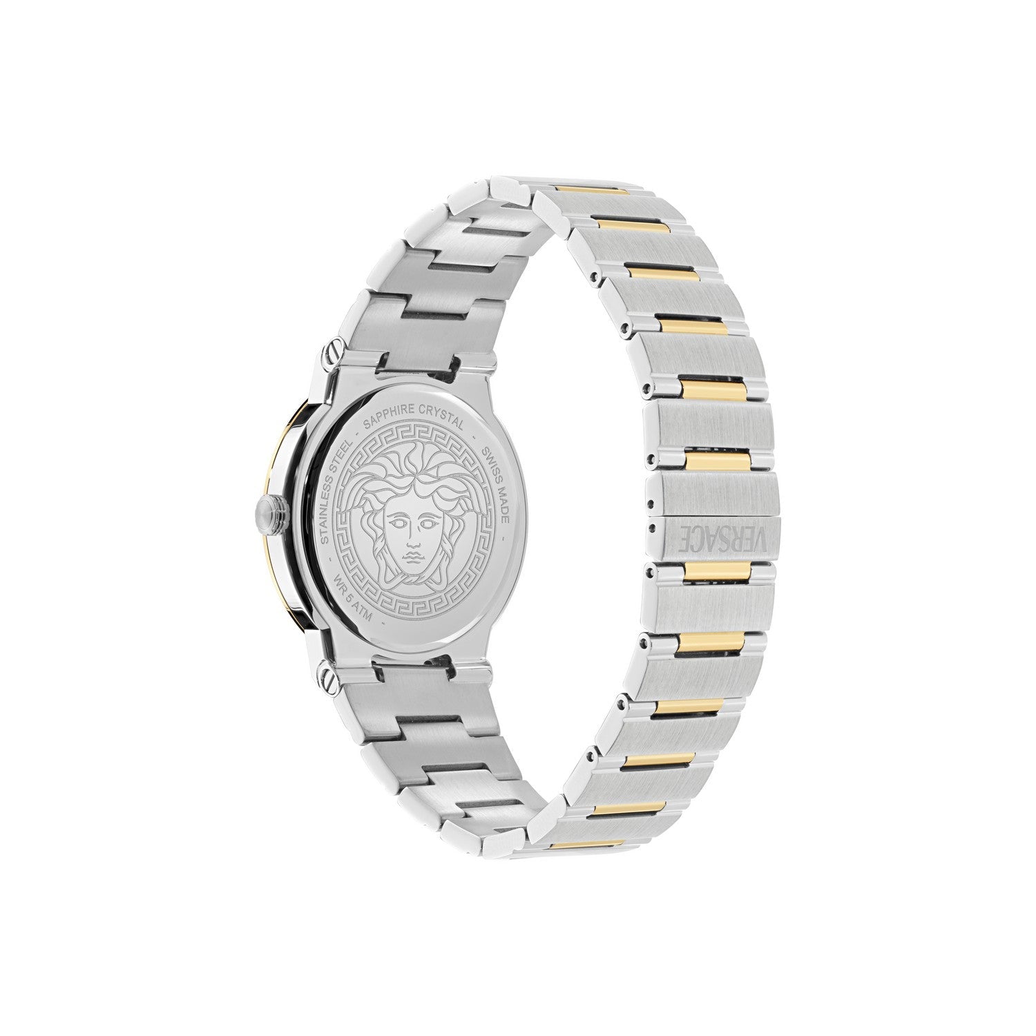 Versace Men’s Greca Logo Aereo 38 mm Green Dial Bracelet Watch VE5Q00526