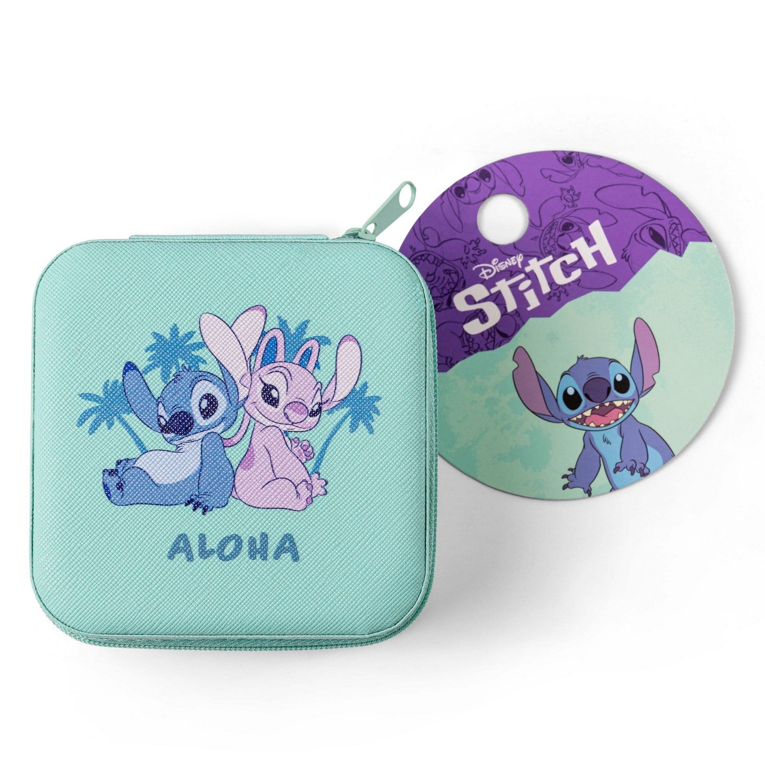 Disney Stitch & Angel Aloha Sm Square Jewellery Case VZ703227L.PH