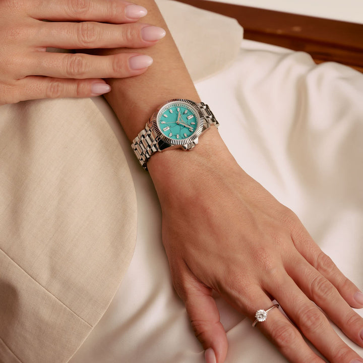 Divine  Imitation Turquoise Women's Watch WA0435-201-209