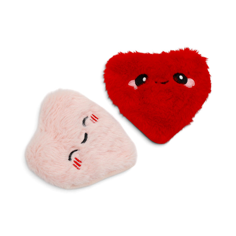 J'Adoramals Heart Shaped Set of 2 Plush Hand Warmers WARM141