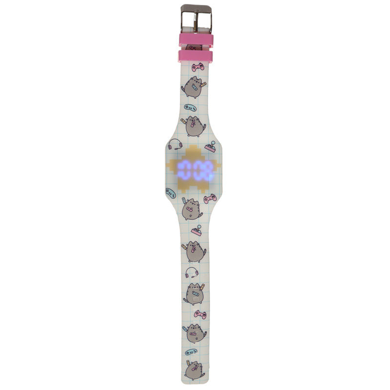 Pusheen Cat Gamer Girl Silicone Digital Watch WATC19