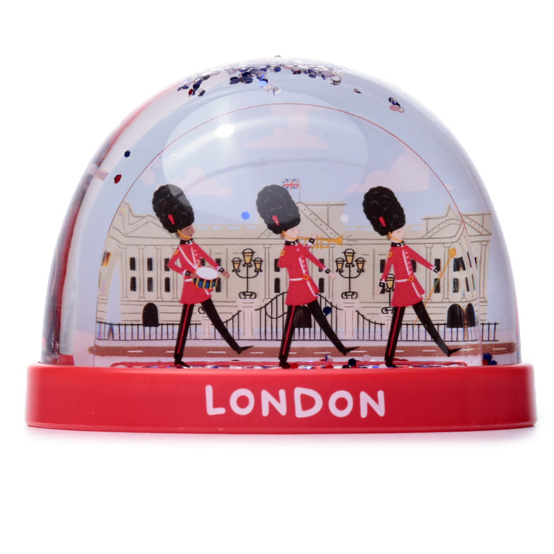 London Souvenir Guardsman on Parade Medium Glitter Snow Storm WB20