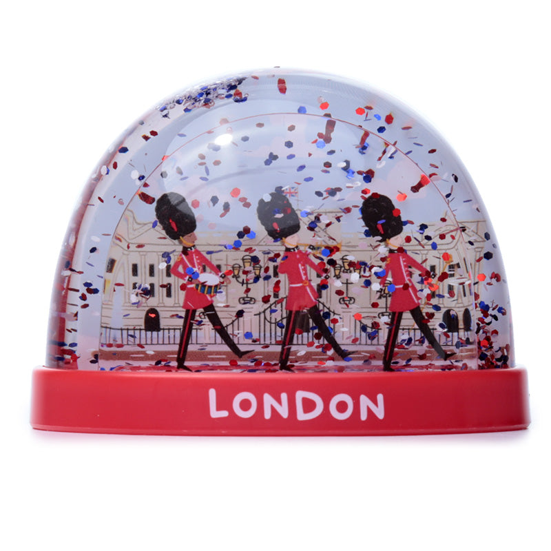 London Souvenir Guardsman on Parade Medium Glitter Snow Storm WB20