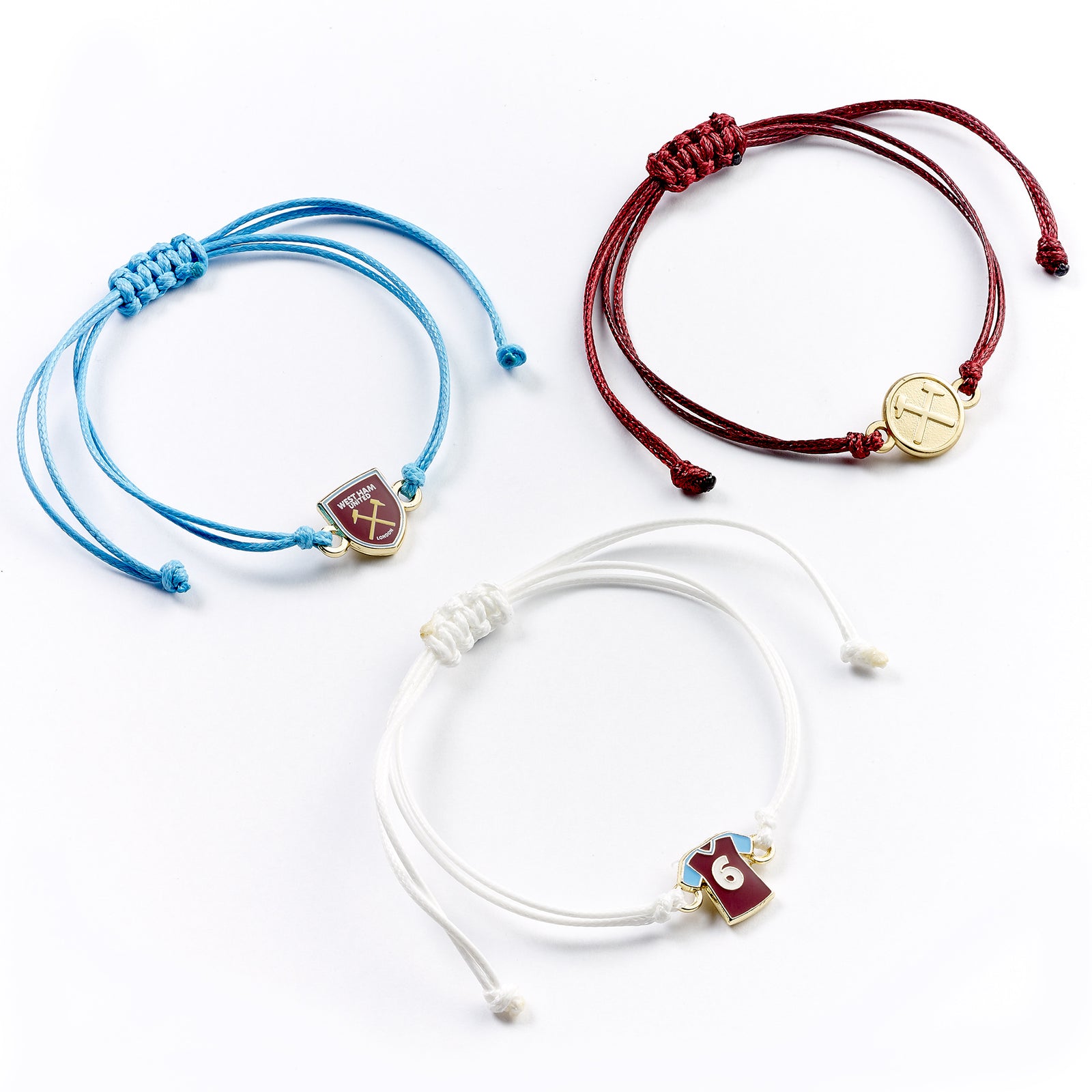 West Ham Football Club Friendship Bracelet Set WHUFB006