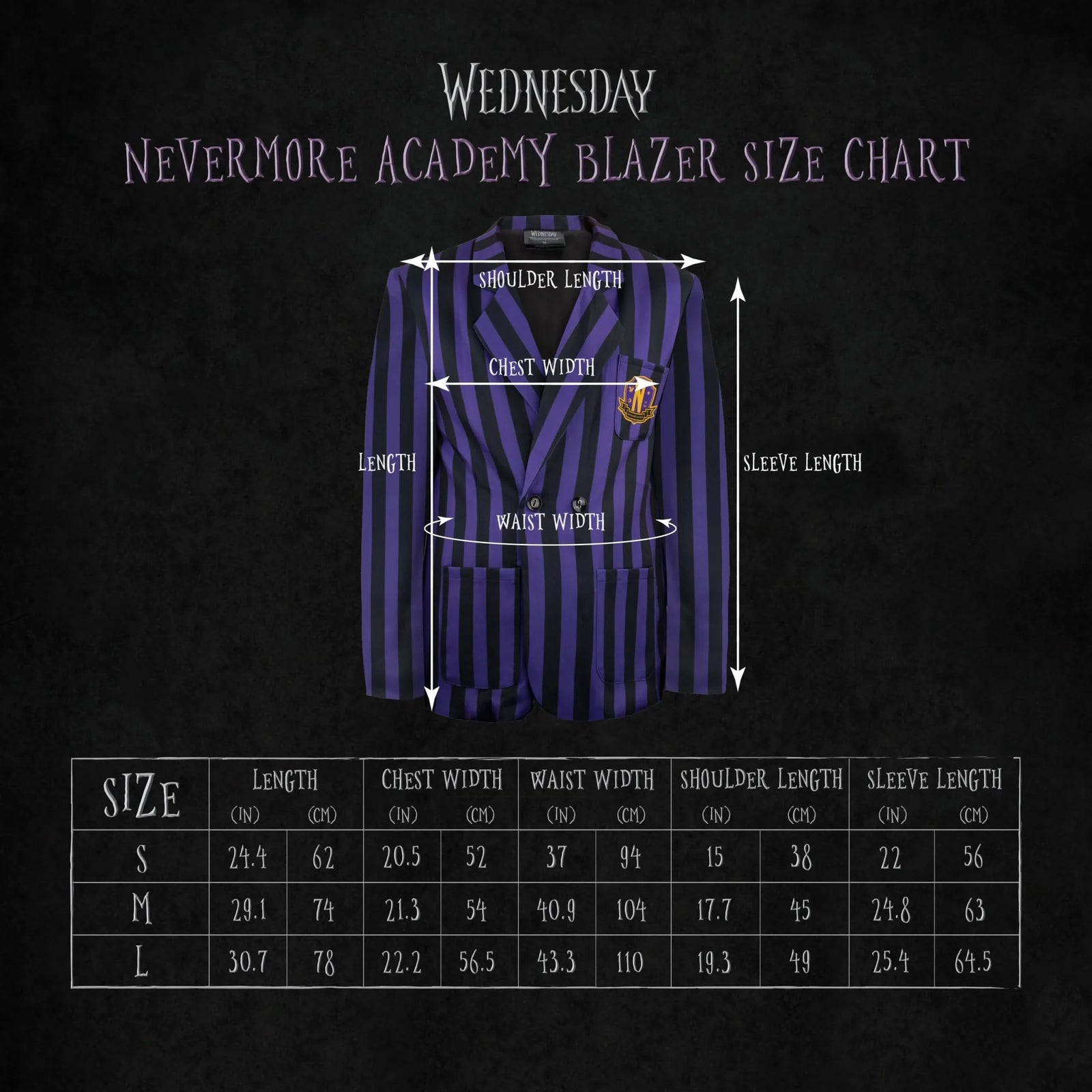 Nevermore Academy Purple Blazer CR1571M