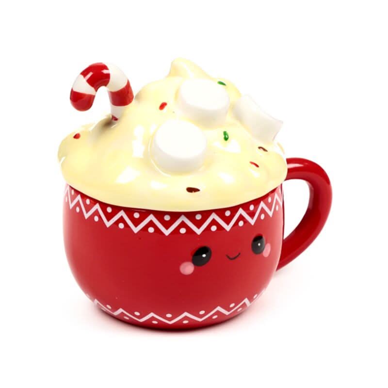 Hot Chocolate Foodiemals Ceramic Lidded Mug XLMUG23