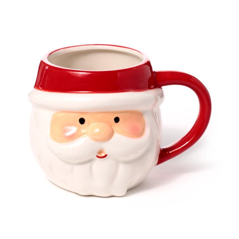 Christmas Santa Head Ceramic Shaped Mug XMUG455