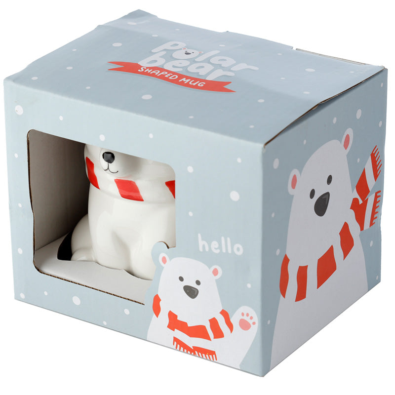 Polar Bear Ceramic Shaped Mug XMUG69