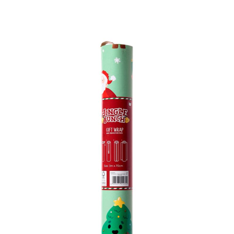 Christmas Jingle Bunch 3m Wrapping Paper Roll XWRAP67A