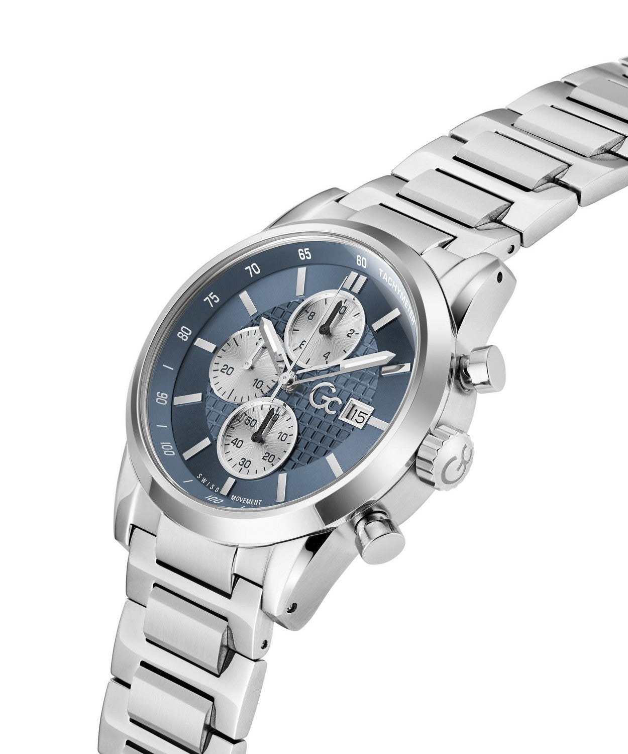 GC Dress Mens Silver Tone Watch Z61005G7