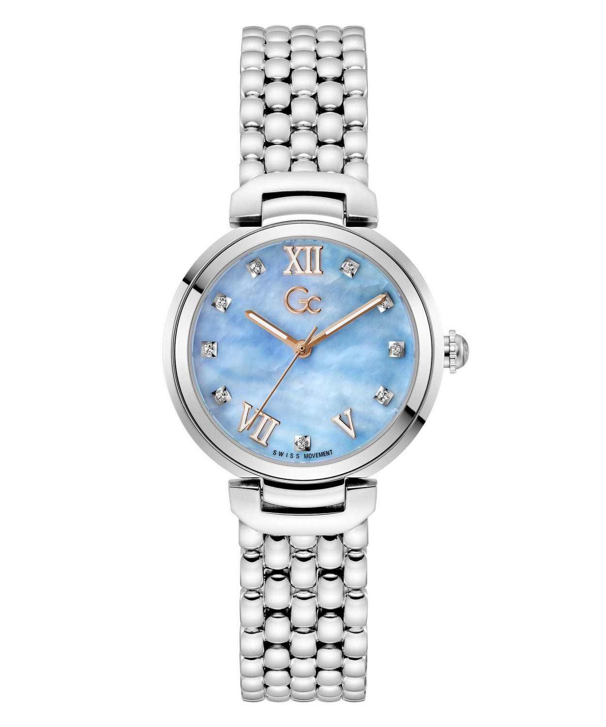 GC Dress Womens Silver Tone Watch Z64003L3