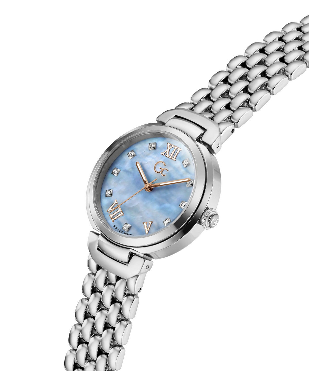 GC Dress Womens Silver Tone Watch Z64003L3