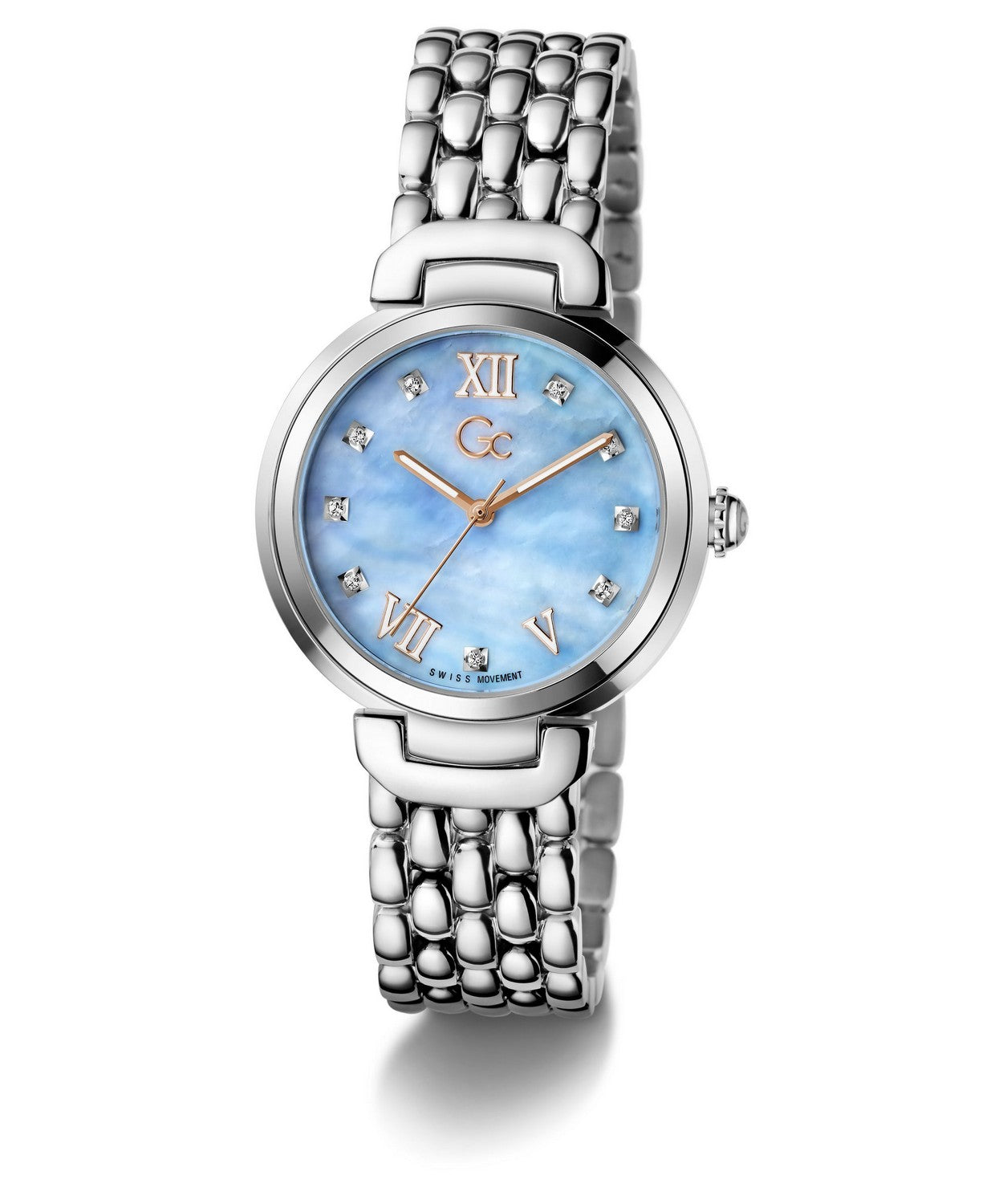GC Dress Womens Silver Tone Watch Z64003L3