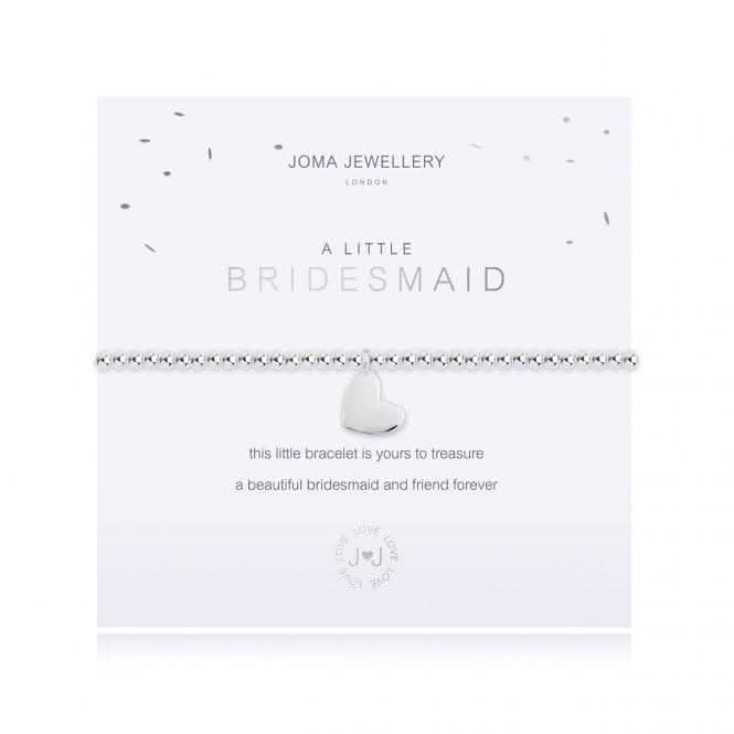 A Little Bridesmaid Silver 17.5cm Stretch Bracelet 3619