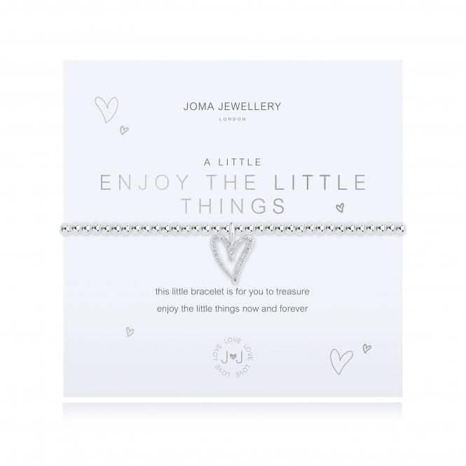 A Little Enjoy The Little Things Silver 17.5cm Stretch Bracelet 4347Joma Jewellery4347