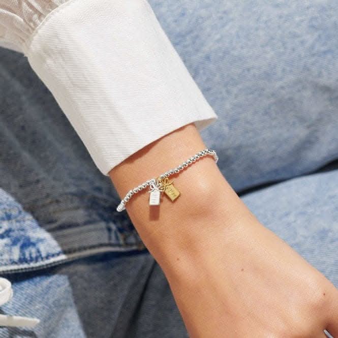 A Little Mrs & Mrs Silver Gold Plated 17.5cm Bracelet 7021Joma Jewellery7021