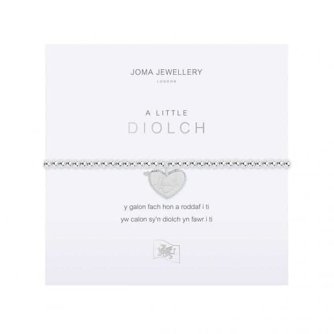 A Little Thank You Silver 17.5cm Stretch Bracelet 4020Joma Jewellery4020