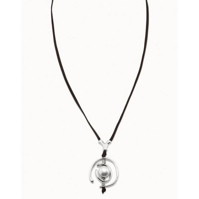 Aaaaaauuuuuhhhhh..!!! White Metal Pearl Shell NecklaceUNOde50COL0973BPLMAR0U