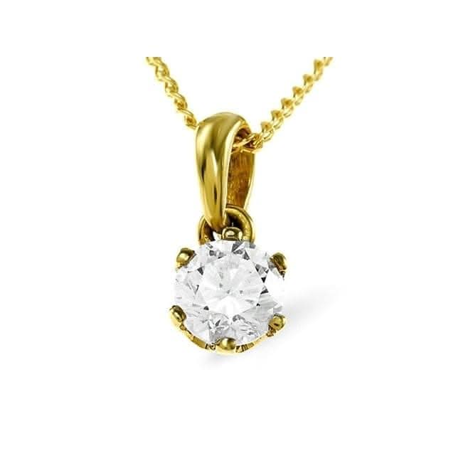 Acotis Diamonds 18K Gold 0.50ct H/si2 Diamond Pendant DP01 - 50HS2YAcotis DiamondsDP01 - 50HS2Y