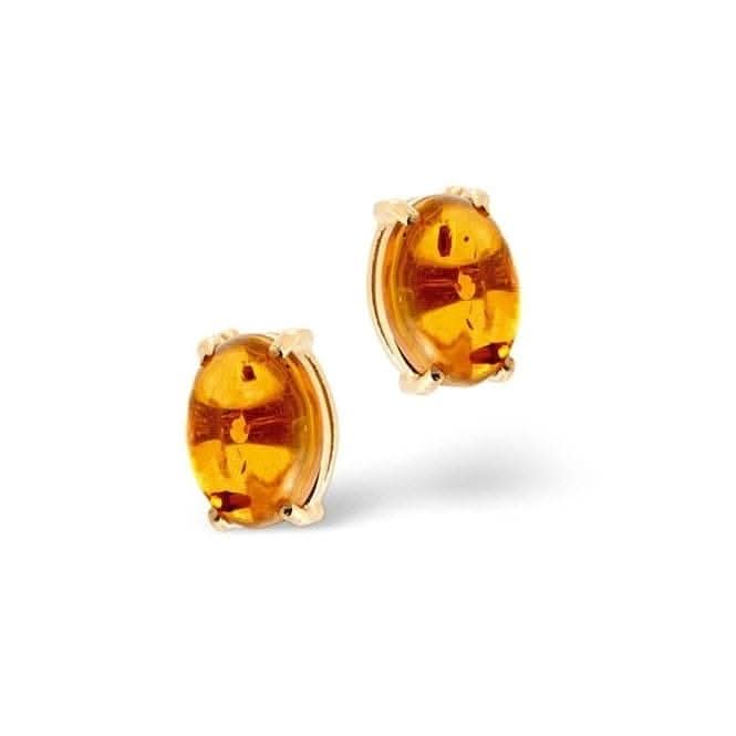 Acotis Diamonds 18K Gold 5mm x Amber Earrings DCE02 - AAcotis DiamondsDCE02 - A