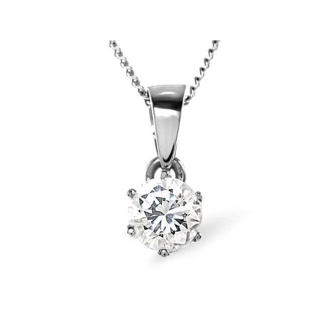 Acotis Diamonds 18K White Gold 0.70ct G/vs2 Diamond Pendant DP01 - 70VS2WAcotis DiamondsDP01 - 70VS2W