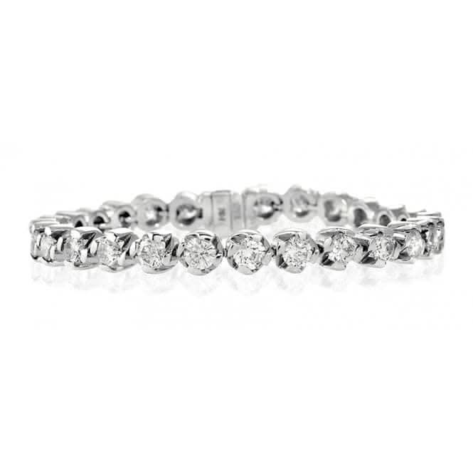 Acotis Diamonds 18K White Gold 9.14ct Diamond Bracelet H1114Acotis DiamondsH1114
