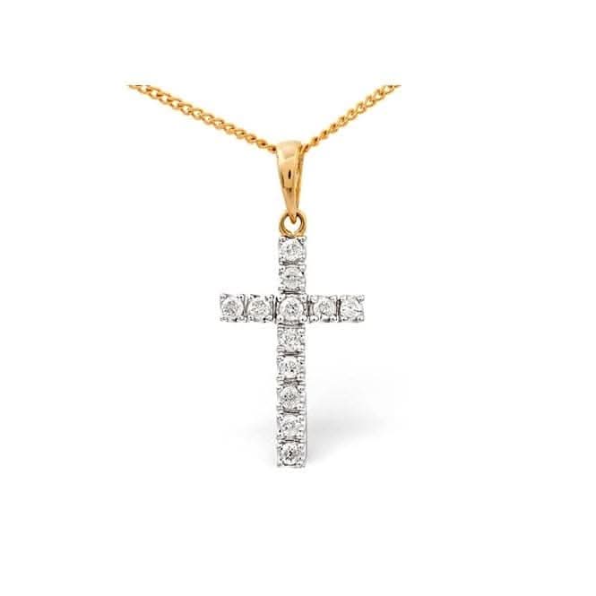 Acotis Diamonds 9K Gold 0.22ct Diamond Pendant E2073Acotis DiamondsE2073