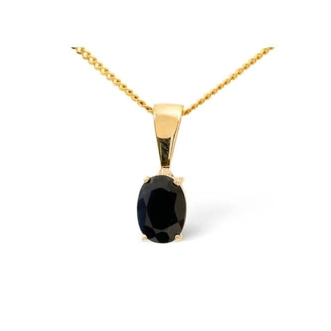 Acotis Diamonds 9K Gold Sapphire Pendant Z1003Acotis DiamondsZ1003