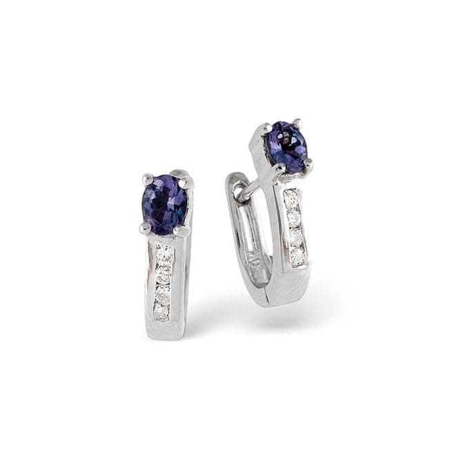 Acotis Diamonds 9K White Gold 0.38ct Tanzanite Earrings F1923Acotis DiamondsF1923