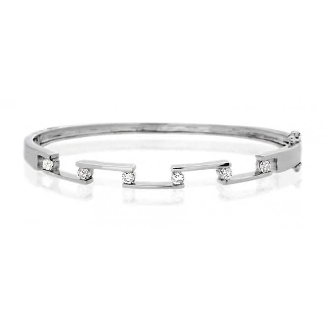 Acotis Diamonds 9K White Gold 0.45ct Diamond Bangle J1050Acotis DiamondsJ1050