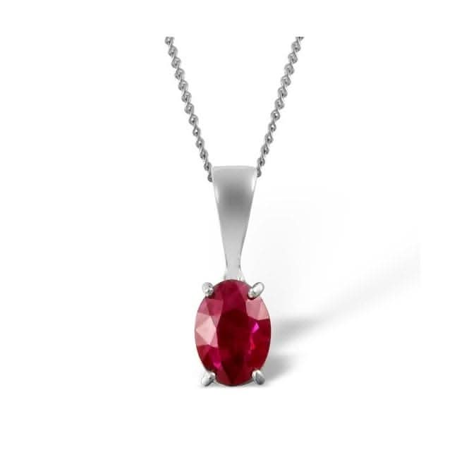 Acotis Diamonds 9K White Gold Ruby Pendant Z1503Acotis DiamondsZ1503