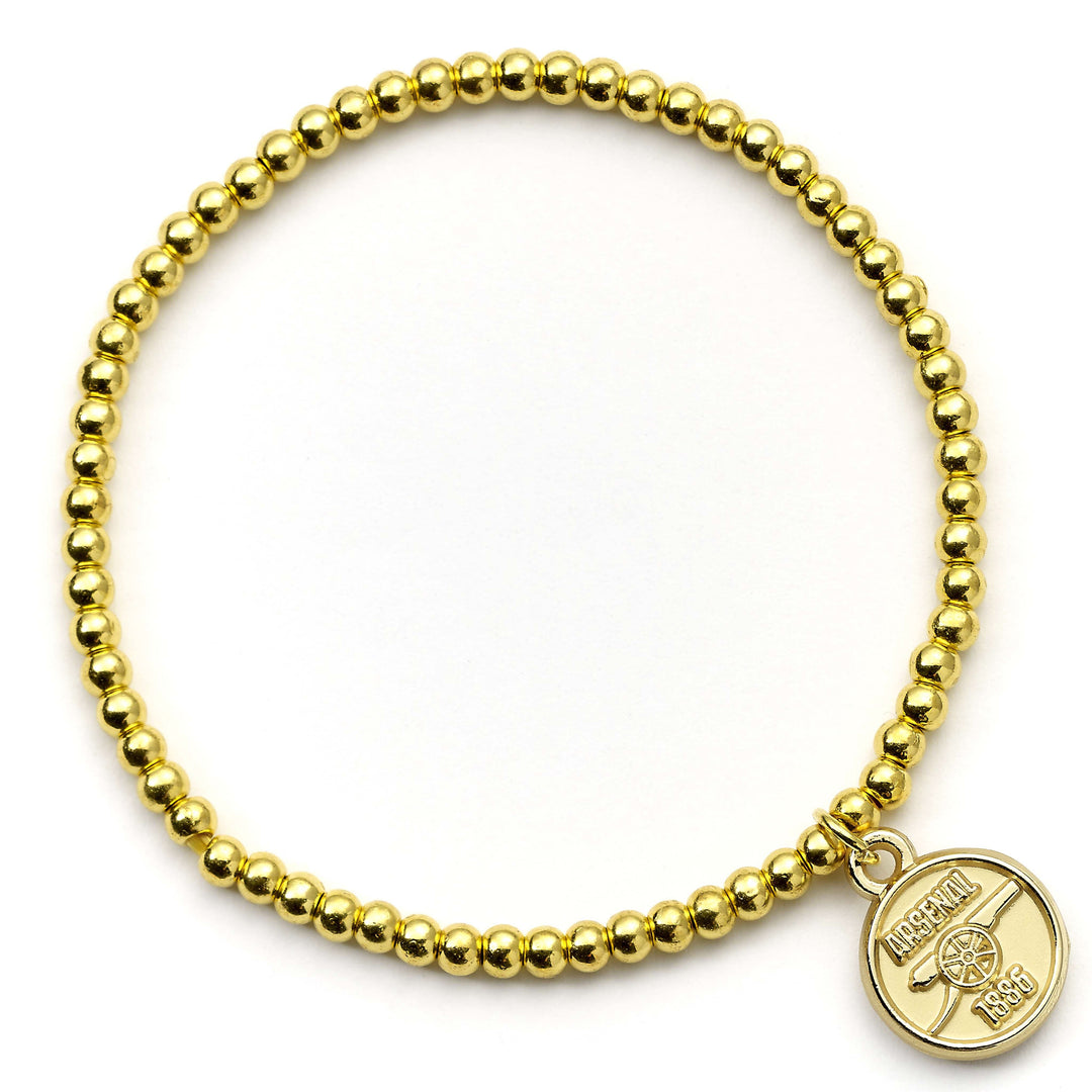 Arsenal Football Club Gold Finish Ballbead Bracelet AFCBB001