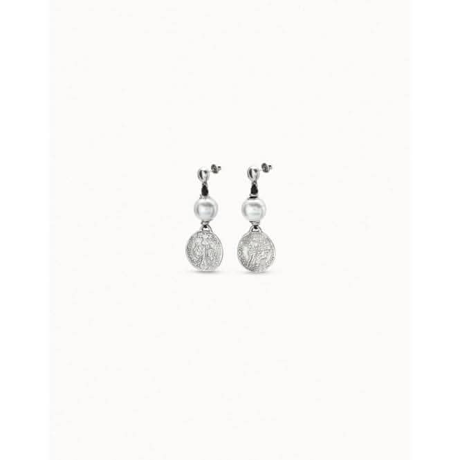 Alexandria White Pearl Shell EarringsUNOde50PEN0247PL