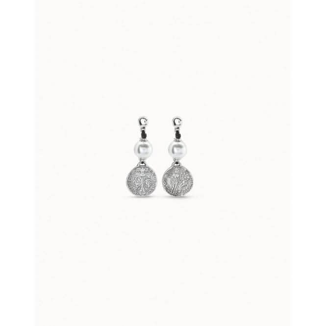 Alexandria White Pearl Shell EarringsUNOde50PEN0247PL