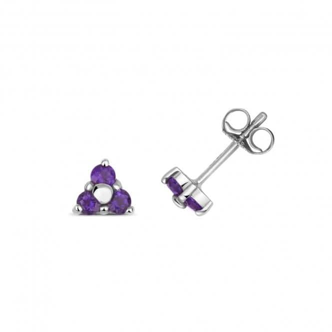 Amethyst Stud Earrings ED240WA