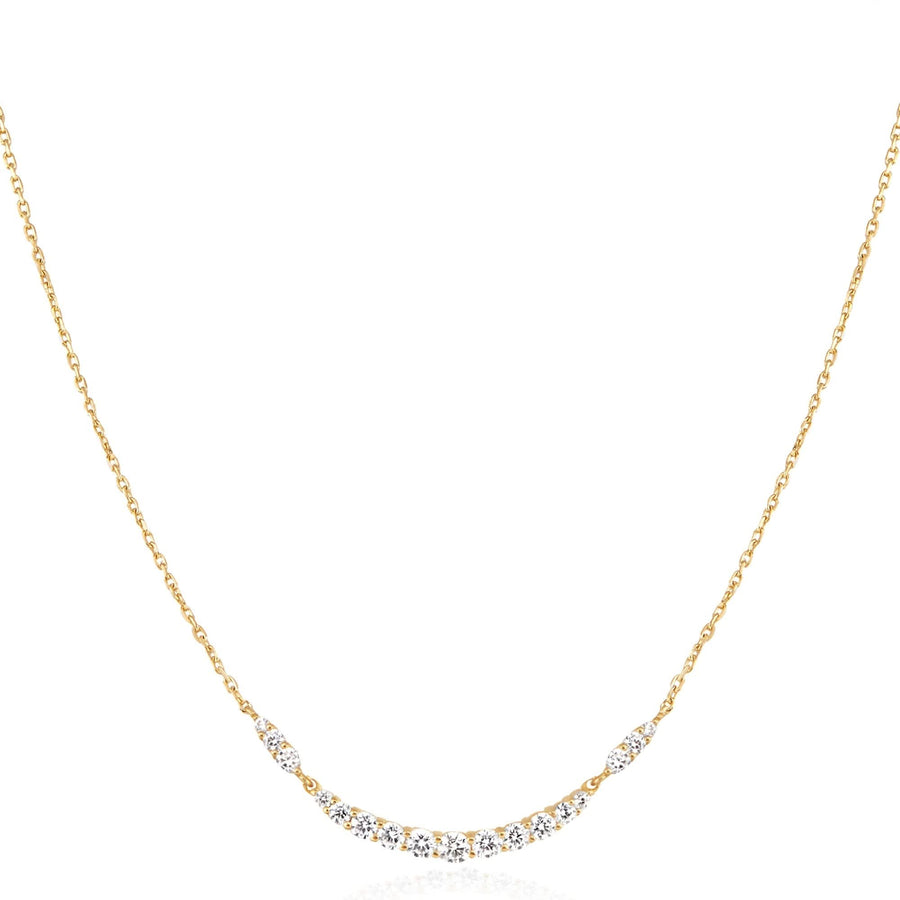 Ania Haie Gold Arc Pavé Necklace N056-02G