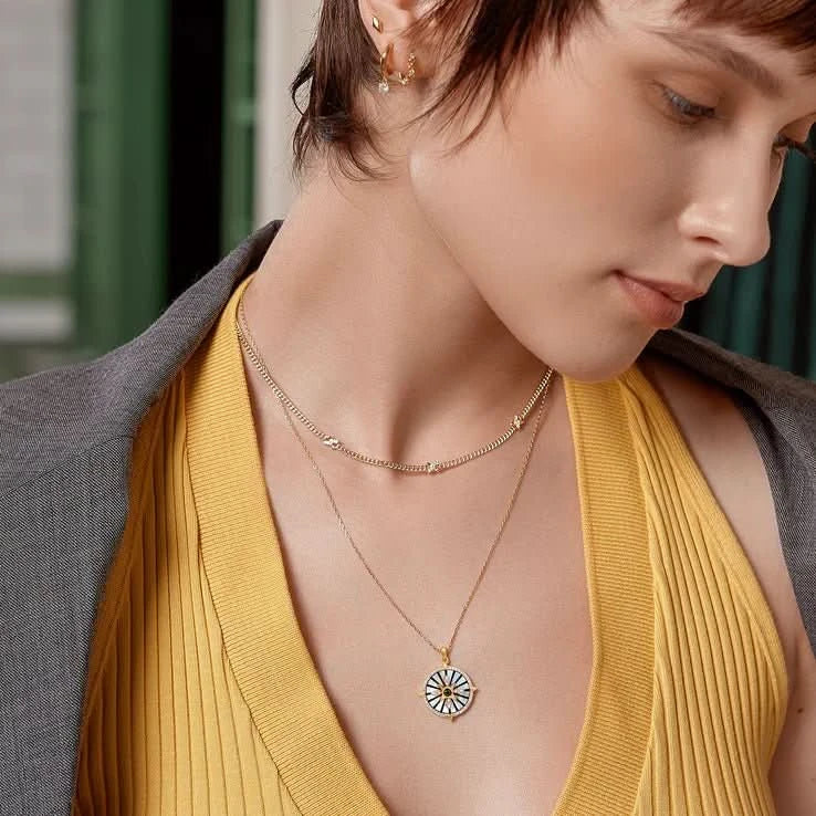Ania Haie Gold Cross Station Necklace N061-05G