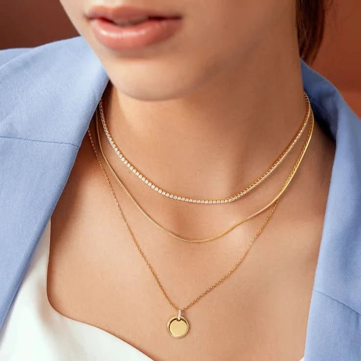 Ania Haie Gold Disc Pendant Necklace N058-01G