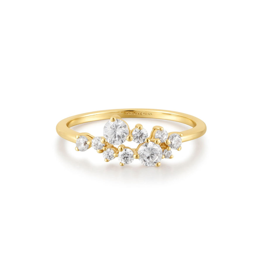 Ania Haie Gold Flower Cluster Pavé Ring R058-02G