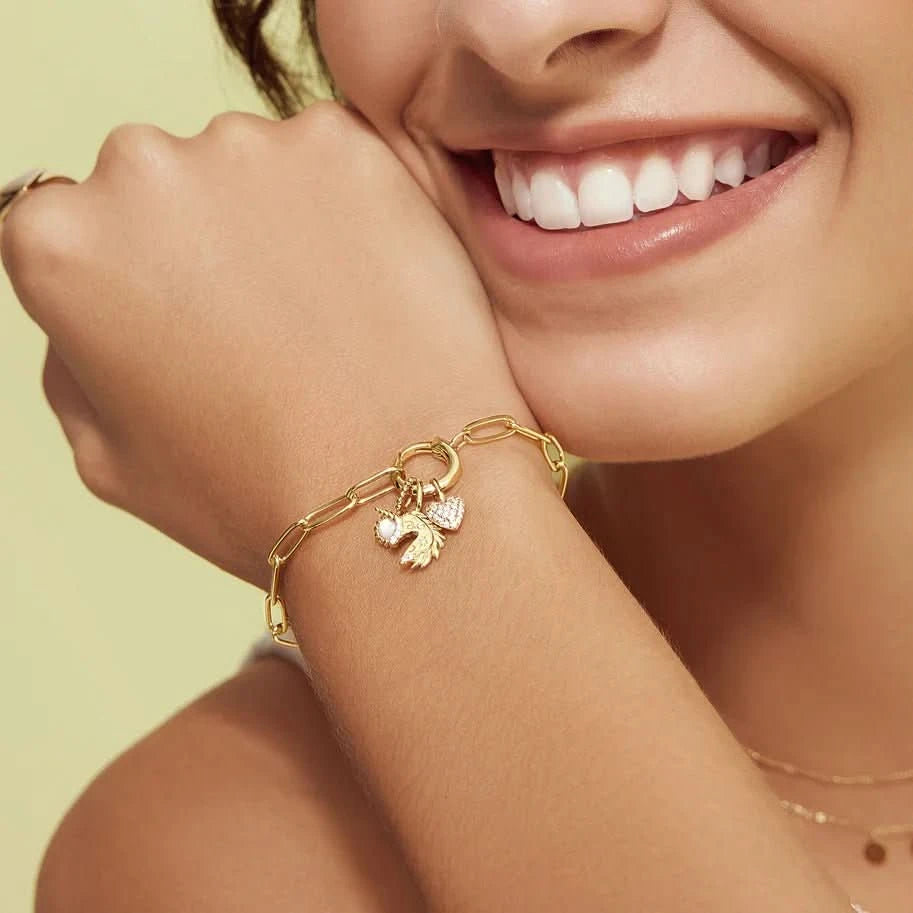 Ania Haie Gold Heart Pavé Charm NC060-05G