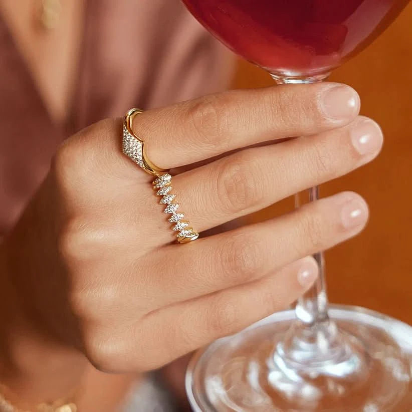 Ania Haie Gold Pave Sparkle Ring R061-05G