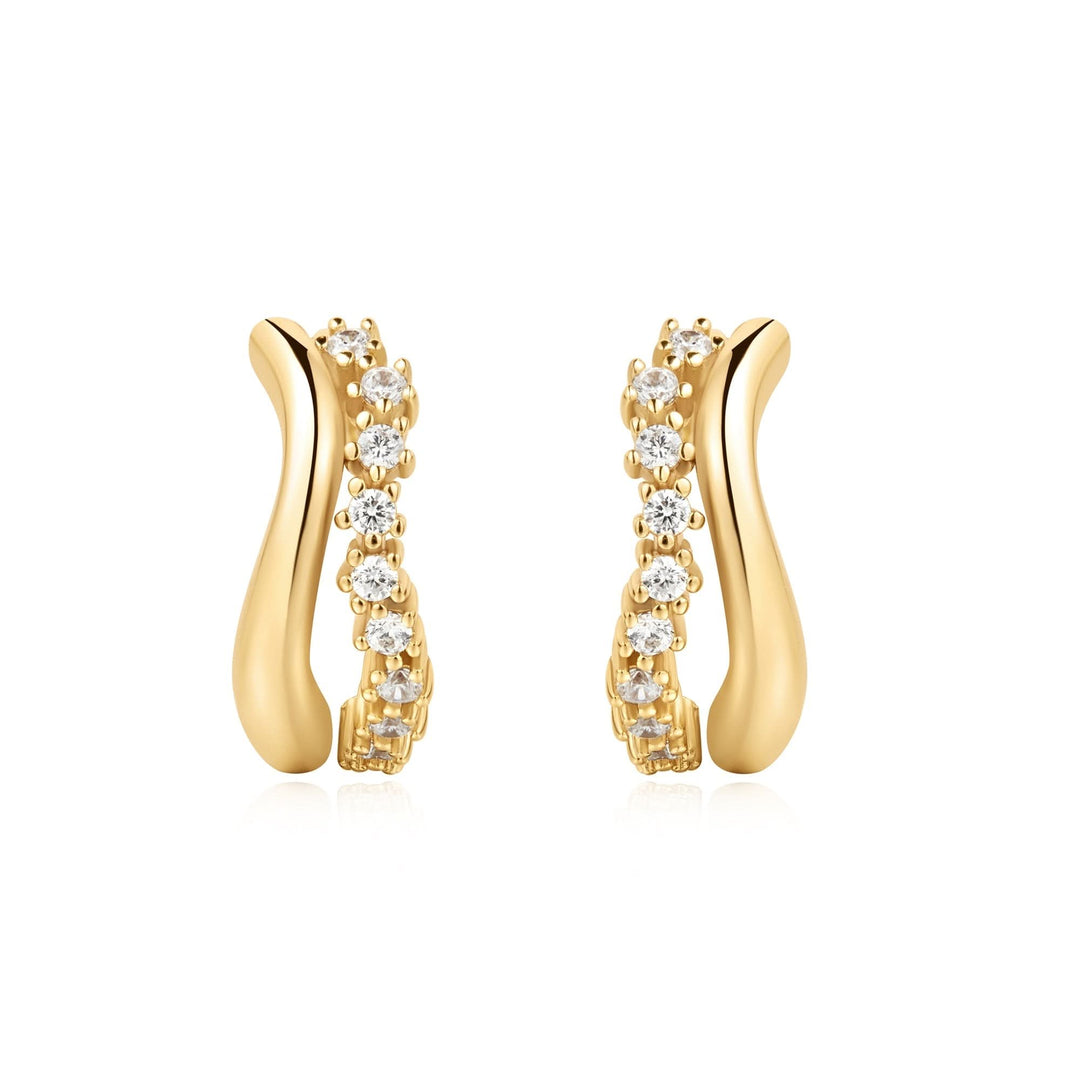 Ania Haie Gold Sparkle Double Huggies E056 - 05GAnia HaieE056 - 05G