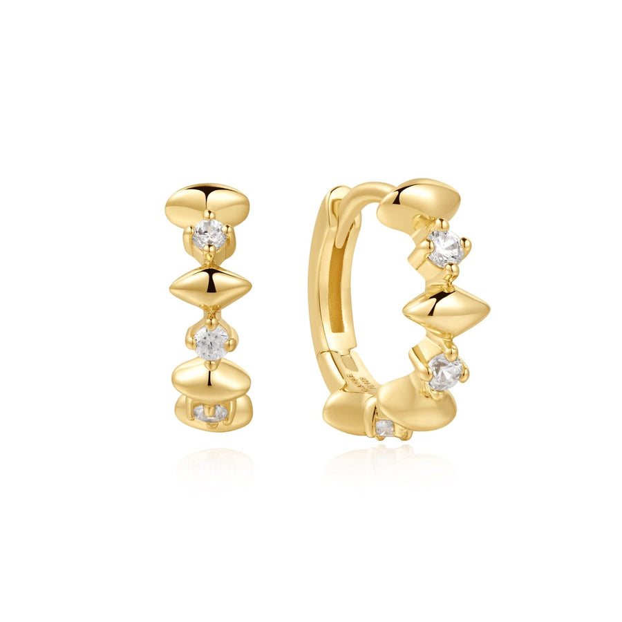 Ania Haie Gold Sparkle Huggies E061-05G