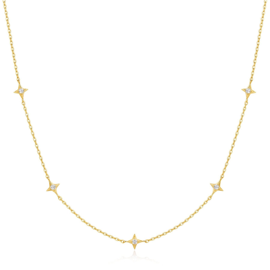 Ania Haie Gold Stars Station Necklace N061-04G