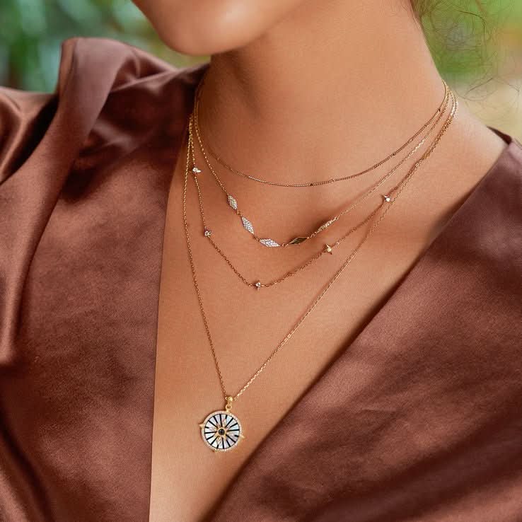 Ania Haie Gold Stars Station Necklace N061-04G
